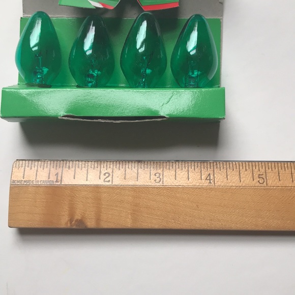 Vintage Christmas light bulbs. Green - Picture 9 of 9
